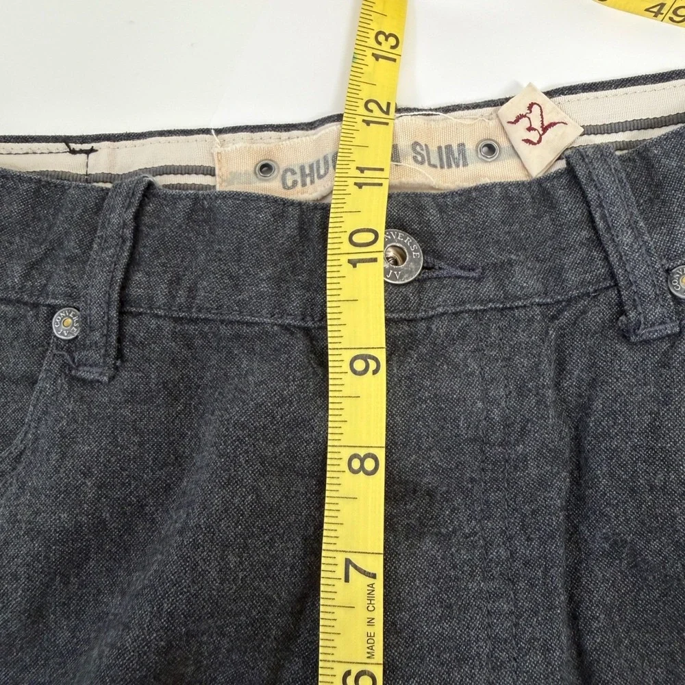 Converse x‎ John Varvatos Chuckin Slim charcoal Wash Denim Jeans Mens Size 32 - Picture 11 of 13